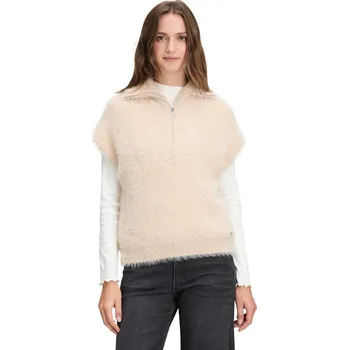 Dámský svetr BETTY & CO dámská vesta se zipem 5946/3264 1098 Béžová 34