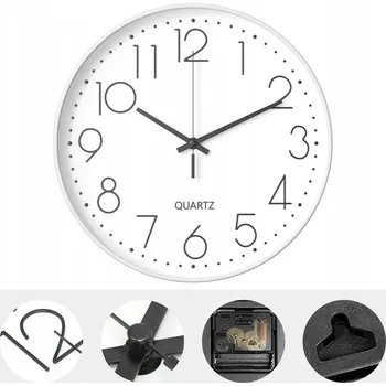 Hodiny ZREE Moderní tiché hodiny nástěnné stolní do obýváku kuchyně