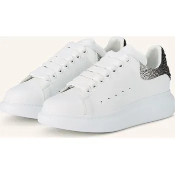 Dámská obuv Mcqueen Dámské Sneakersy S Ozdobnými Kamínky, bílá / stříbrná...