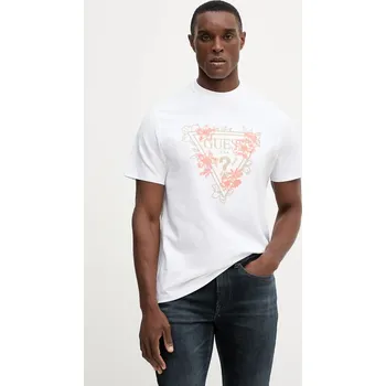 Pánské tričko Bavlněné tričko Guess M5YI21.K8FQ4 bílá 00X, vel. XL