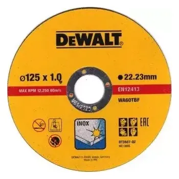 Příslušenství k nářadí DEWALT řezný kotouč na kov 125x1mm cena za 1ks DT3507