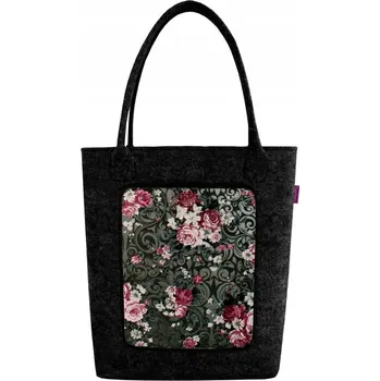 Kabelka Praktická městská filcová taška SWING shopperka Bertoni Chic