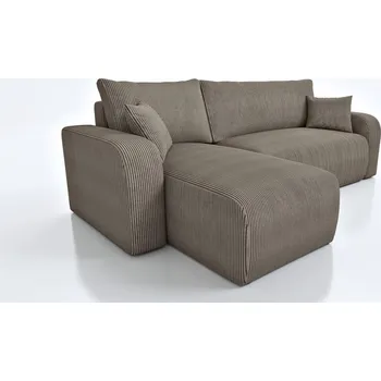 Sedací souprava Rozkládací sedací souprava do L - Lavana - hnědá