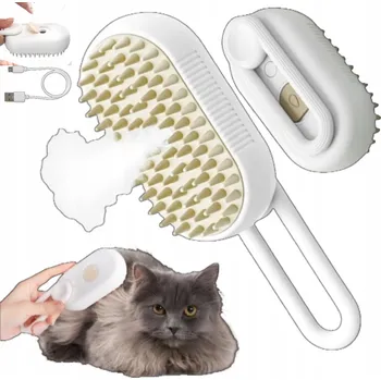 Péče o srst a drápky ZVLHČUJÍCÍ KARTÁČ NA SRST, PARNÍ KARTÁČ PRO KOČKY PSY A JINÉ ZVÍŘATA