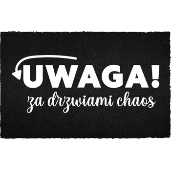 Rohožka KOKOSOVÁ VSTUPNÍ ROHOŽKA ČERNÁ DO DOMU | DÁREK PROTI NEPOŘÁDKU PŘED DVEŘMI