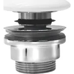 GSI GSI umyvadlová výpust 5/4“, click-clack, keramická zátka, 5-65mm, bílá ExtraGlaze