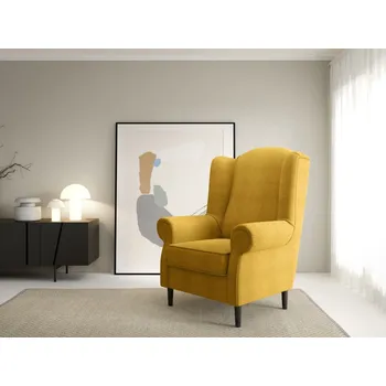 Křeslo Žluté křeslo Hamond - Alfa 12 Barva nožiček: Černá