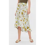 Světle modrá květovaná midi sukně Pieces Lillian - Dámské