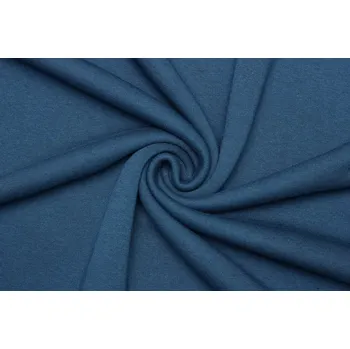 Teplákovina počesaná - Petrol modrá 190 cm šíře