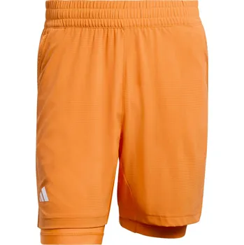 Pánské oblečení Pánské šortky adidas Tennis Climacool Shorts & Inner Shorts Set Pure Orange L
