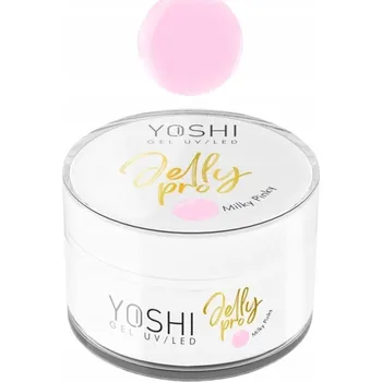 Lak na nehty Yoshi stavební gel želé Jelly PRO Gel UV LED Milky Pink 50 ml