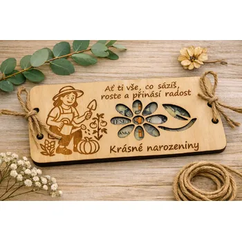 Dary dřeva Dřevěná obálka na peníze