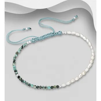 Prsten FIFTY FIFTY náramek tyrkys a perly