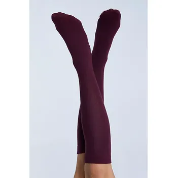 Pánské termo ponožky ALBERO NATUR BIO Podkolenky 35-46 (extra vysoké) 98% GOTS Bio bavlna 2% elastan Lesní zelená 43/46