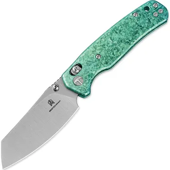 kapesní nůž Bestech Knives Cicada's Wing Satin MagnaCut Green Titanium