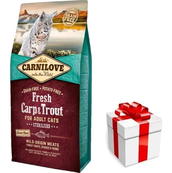 Krmivo pro kočku Carnilove Fresh Carp Trout Adult Cat 6 kg + překvapení pro kočku ZDARMA