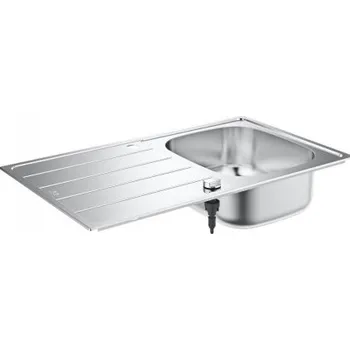 Nerezový dřez Grohe K200 45-S 86/50 nerezový dřez 860x500 mm, otočný, 2 otvory, odkapávač