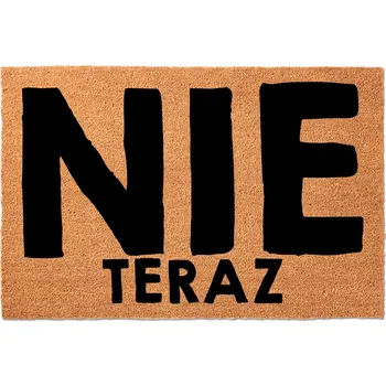Rohožka KOKOSOVÁ ROHOŽKA PŘED DVEŘE 40X60 CM - VTIPNÁ S NÁPISEM "NE TEĎ"