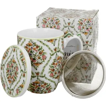 Hrnek Duo Fiori porcelánový 380 ml