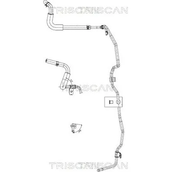 Čep řízení Hydraulická hadice, řízení TRISCAN 8516 43010