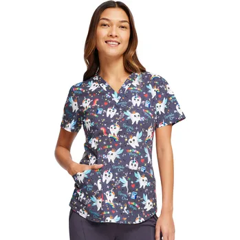 Dámská halenka Cherokee Zdravotnická pracovní halena s dentálním potiskem CK652 TCMG Velikost: 3XL