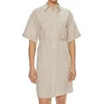 CALVIN KLEIN KOŠILOVÉ ŠATY ZE LNĚNÉ SMĚSI