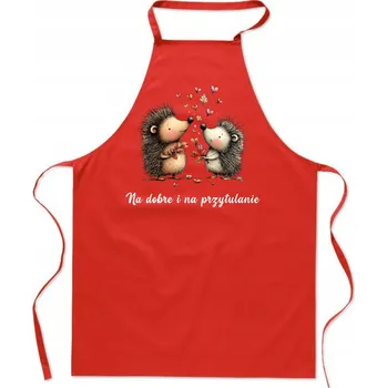 Kuchyňská zástěra Kuchyňská Zástěra Dárek Valentýn Sladcí Ježci Na mazlení