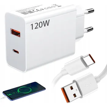 120W RYCHLÁ NABÍJEČKA A KABEL USB-C KABEL 1 M