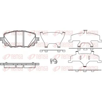 Brzdová destička Remsa 1708.00 Sada brzdových destiček, kotoučové brzdy