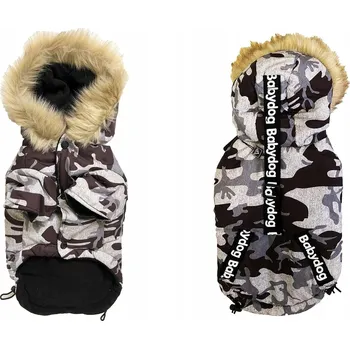 Obleček pro psa Bunda pro psa vesta s kapucí voděodolná větruodolná velikost XL