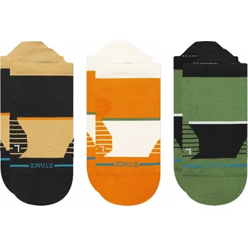 Pánské ponožky Běžecké Ponožky Stance Feeling Grit Ultra Tab 3 páry - černé 38-42