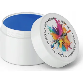 Lak na nehty VÝBORNÝ SILNĚ PIGMENTOVANÝ GEL NA MALOVÁNÍ GEL NA ZDOBENÍ 11 MODRÝ 5 ml