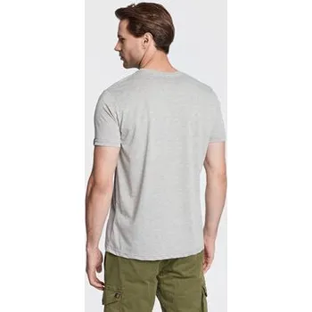 Pánské tričko Alpha Industries T-Shirt Basic 188505 Šedá Regular Fit XL