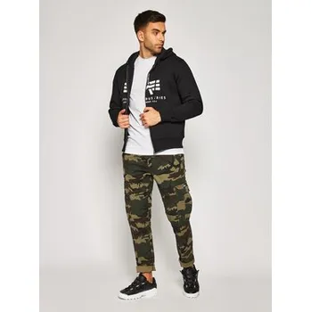 Pánská mikina Alpha Industries Mikina Basic 178325 Černá Regular Fit XXL