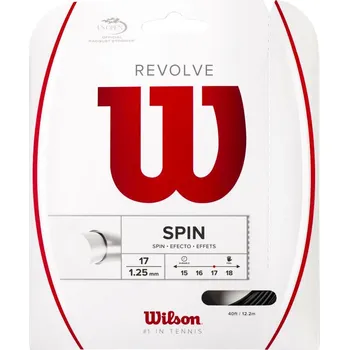 Struna na výplet tenisové rakety Tenisový výplet Wilson Revolve 17 Set Black