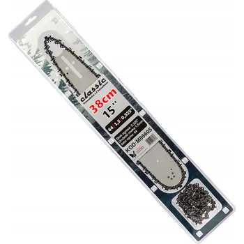 Pilová lišta VODÍCÍ LIŠTA PRO ŘETĚZOVÉ PILY SE 2 ŘETĚZY 15" 64 1,5 mm 0,325"