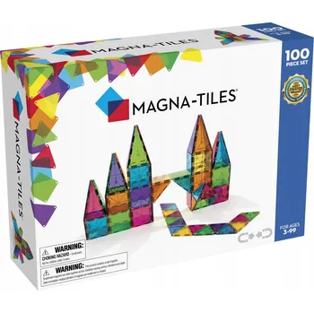 ostatní stavebnice Magnetické stavební Stavebnice Magna-Tiles 100 ks, čiré barvy