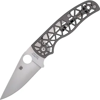 kapesní nůž Spyderco Edgerati PlainEdge Satin S30V Gray Aluminum