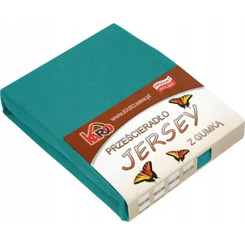 Prostěradlo Prostěradlo jersey s gumou 90x200 tyrkysové KARO