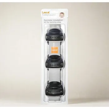 Dětsný nábytek Lascal KiddyGuard® Sada úchytů k zábradlí - záchyt.lišta k Avant / Accent Black