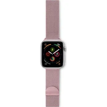 Řemínek na hodinky EPICO Řemínek MILANESE Apple Watch 42/44/45 mm rose gold
