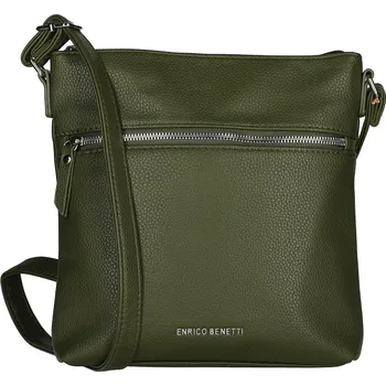 Kabelka Dámská crossbody kabelka Enrico Benetti Sarah 66715-029 olivově zelená, ENRICO BENETTI