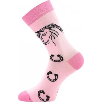 Voxx Dětské ponožky bavlněné holka Horsik růžová, 20/22 cm