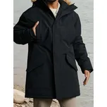 Sinsay - Kabát s kapucí - černá