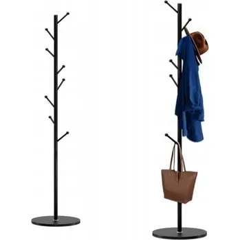 Věšák Stojanový věšák kovový Pegaz černý