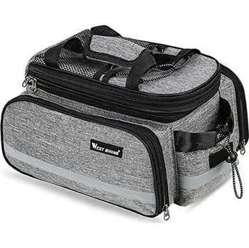 Jízdní kolo Vodotěsná brašna na zadní nosič kola - Šedá, 10-25 litrů