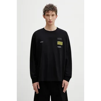 Pánské tričko Bavlněné tričko s dlouhým rukávem MM6 Maison Margiela, L, černá, 99X