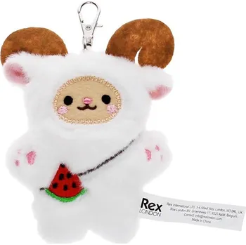 plyšák Rex London Fluffy keyring bag charm - Yeti