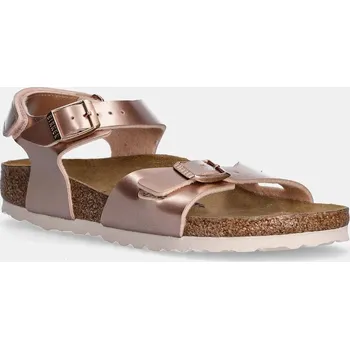 Dívčí obuv Dětské kožené sandály Birkenstock Rio AS Kids AS Kids 1029535.36.39 růžová 03X, EUR 38