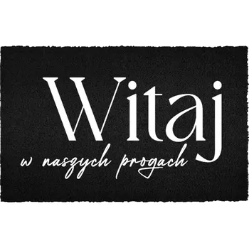 Rohožka KOKOSOVÁ VSTUPNÍ ROHOŽKA ČERNÁ DO DOMU | VESELÝ DÁREK NAŠE PRAHY